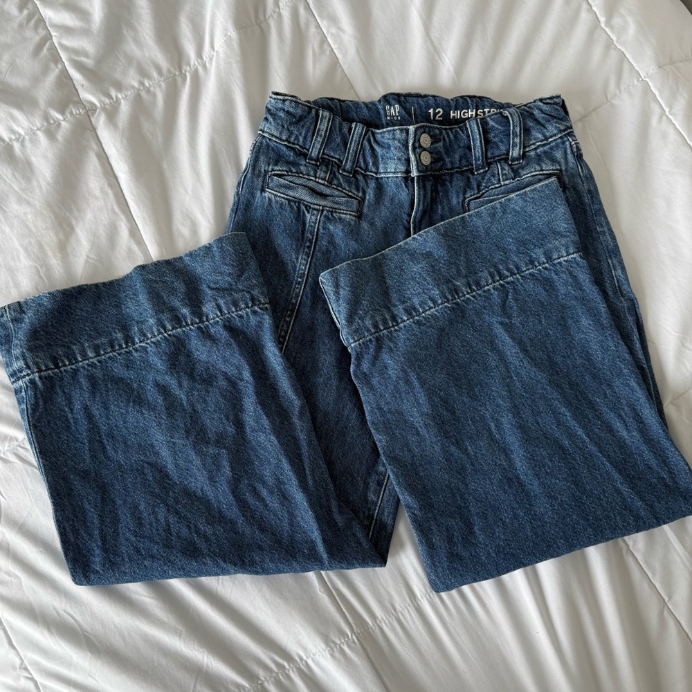 GAP Kid’s Dark Blue High Stride Ankle Jeans
